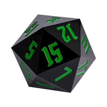 Black Sharp Acrylic- D20 RPG Dice